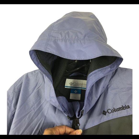Columbia Hoodie Windbreaker Zip Up Jacket Size L - Picture 3 of 14